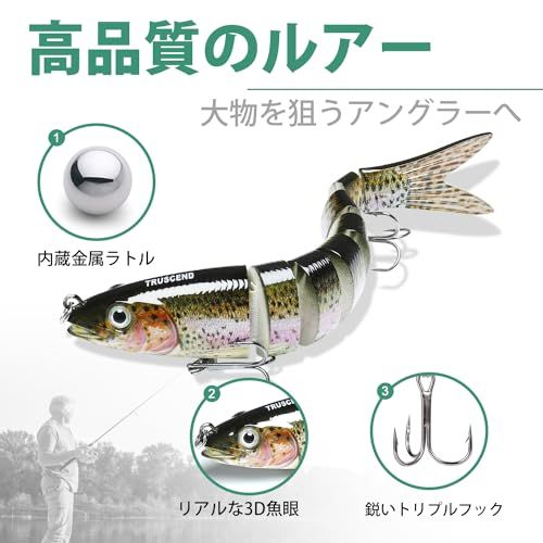 TRUSCEND(トラセンド）スイムマックス 釣り ルアー BKKフック搭載 簡単