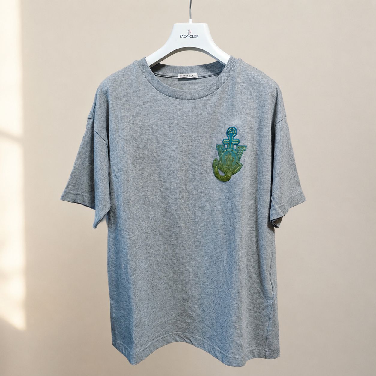 MONCLER モンクレール Tシャツ サイズXS（オーバーサイズ） グレー 