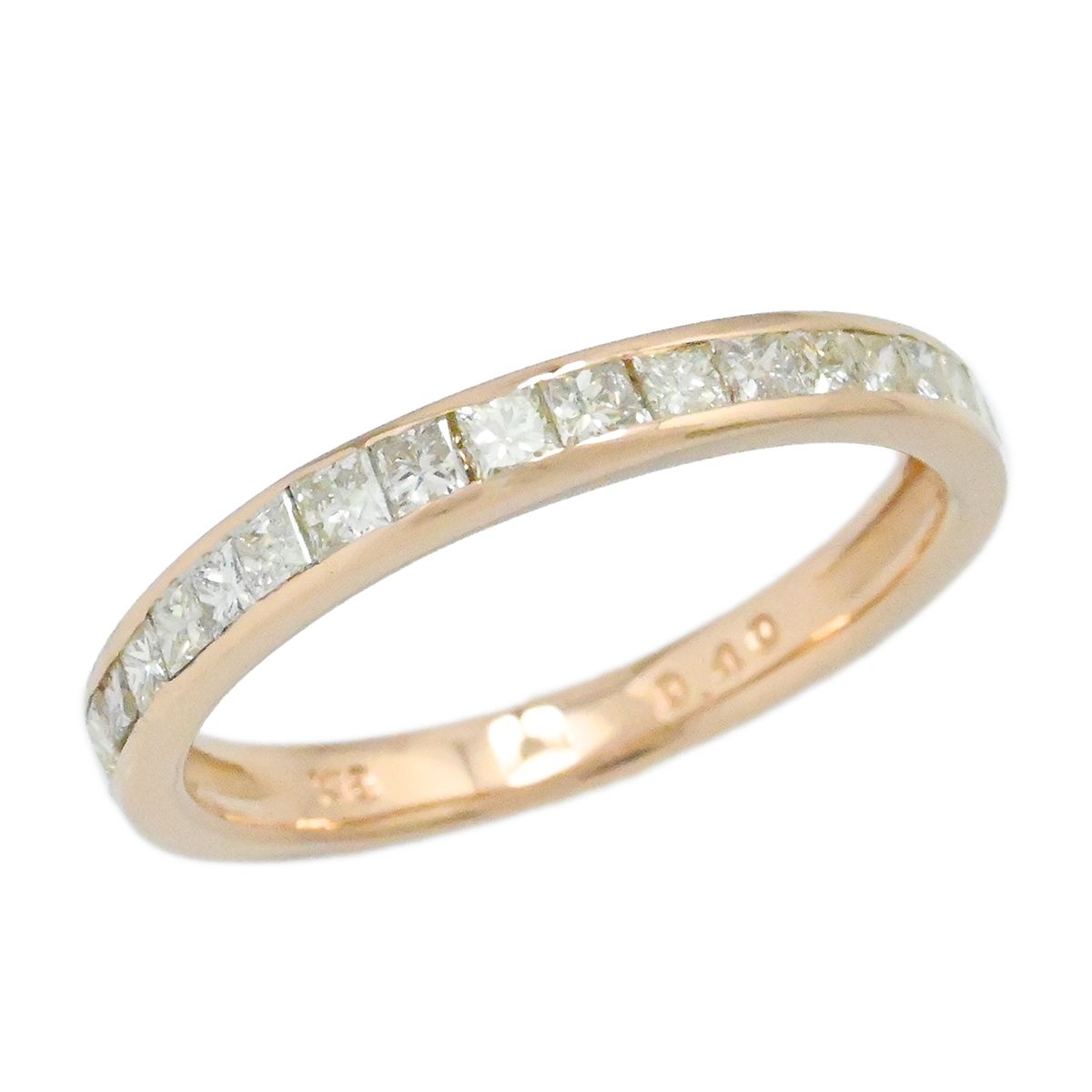 ノンブランド K18PG ピンクゴールド ダイヤ0.40ct ハーフエタニティ 