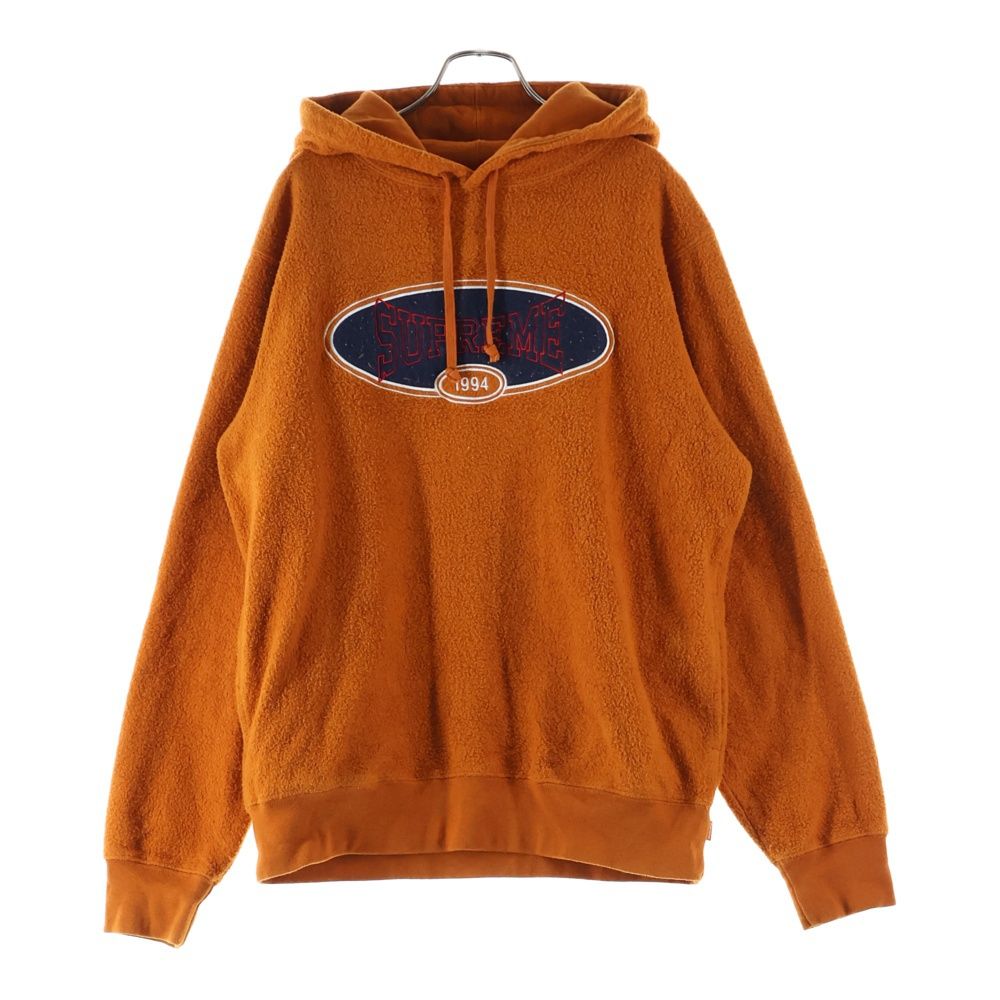 SUPREME (シュプリーム) 18SS Reverse Fleece Hooded Sweatshirt リバースフリース フーデッドスウェットシャツ プルオーバーパーカー オレンジ 11,026円