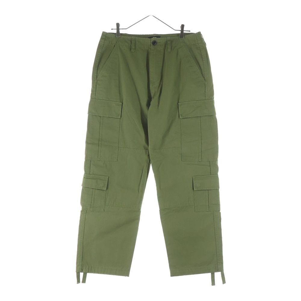 STUSSY (ステューシー) ワイドテーパードカーゴパンツ カーキ - メルカリ
