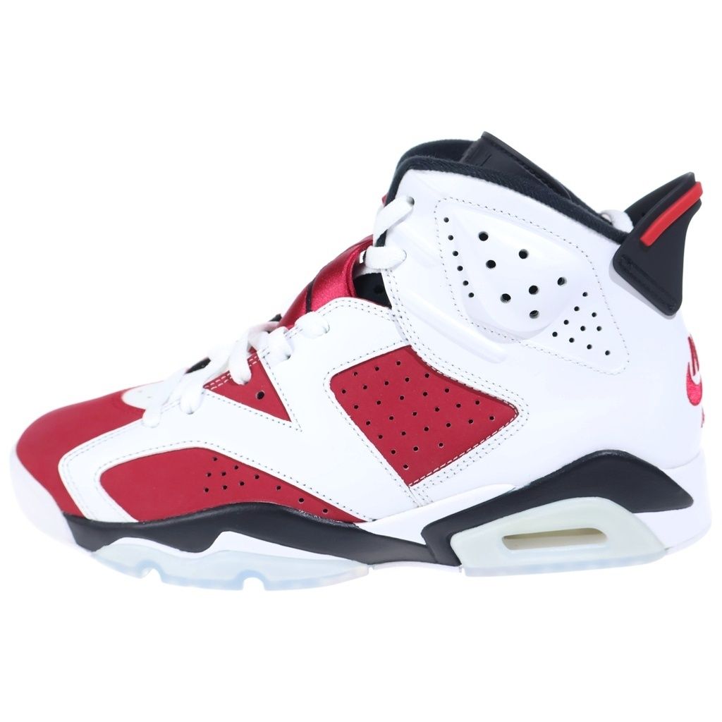NIKE (ナイキ) AIR JORDAN 6 RETRO CARMINE CT8529-106 エアジョーダン6 カーマイン ハイカットスニーカー ホワイト/レッド US9.5/27.5cm