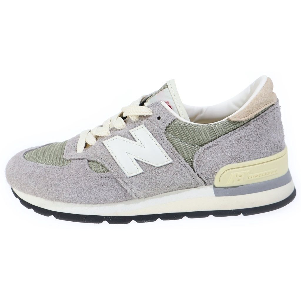 New Balance (ニューバランス) M990TA1 スエード メッシュローカットスニーカー グレー US9.5/27.5cm