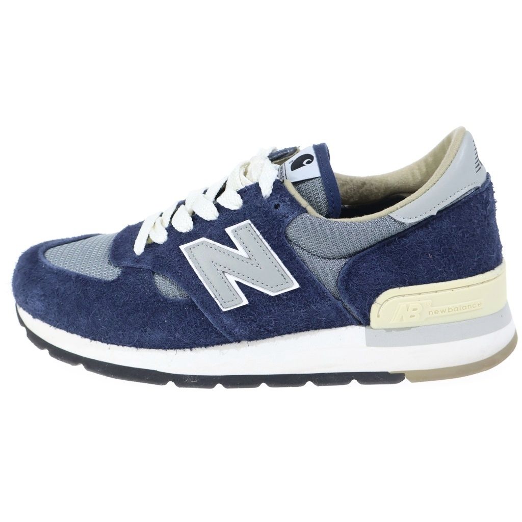 New Balance (ニューバランス) ×Carhartt WIP M990CH1 カーハート スエード メッシュローカットスニーカー ネイビー US9.5/27.5cm