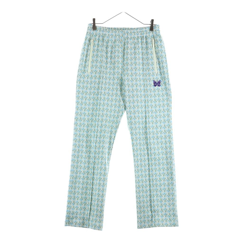 Needles (ニードルス) 21AW ×STUIDIOS ストゥディオス別注 総柄 トラックロングパンツ グリーン J0362