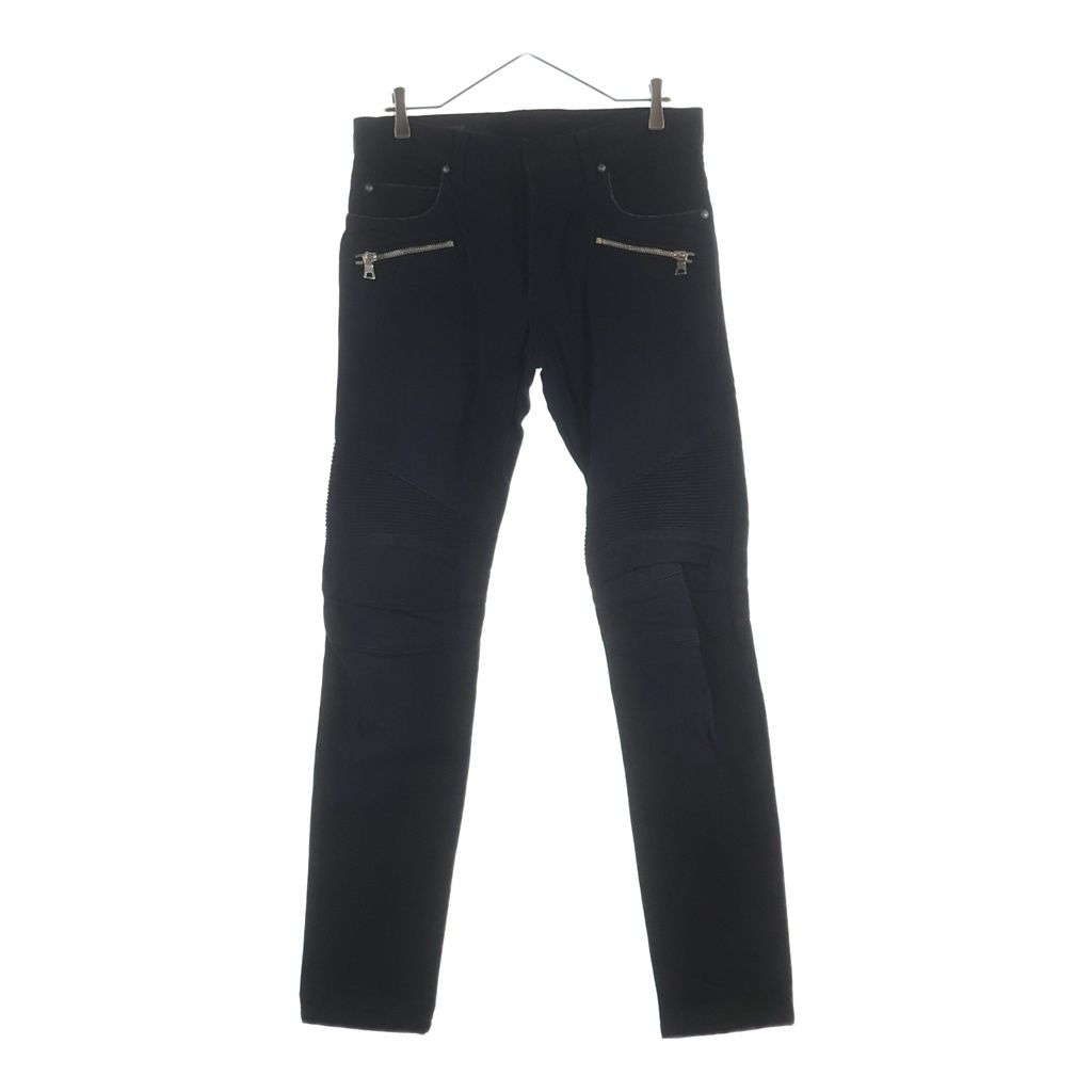 BALMAIN (バルマン) DENIM BIKER JEANS スリムフィット デニムバイカージーンズ デニムパンツ ブラック SH05392Z741