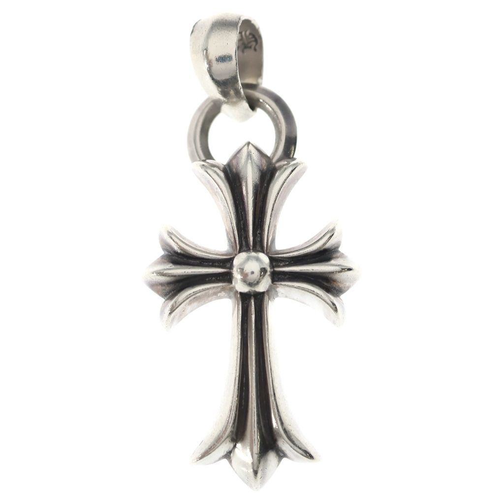 CHROME HEARTS (クロムハーツ) CH CRS SML W/BALE Wベイル スモールCHクロス ペンダントトップ シルバー BCA218