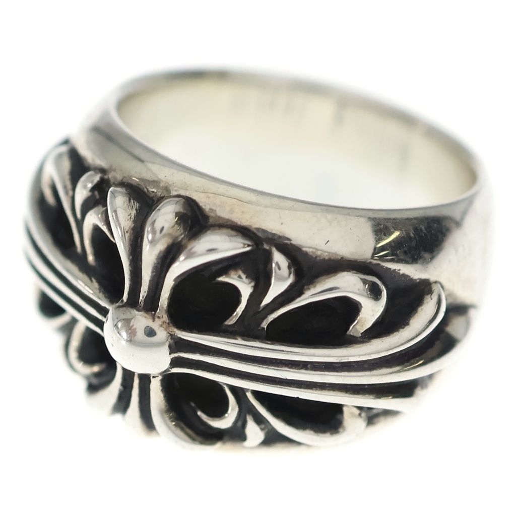 CHROME HEARTS (クロムハーツ) FLRL CRS フローラルクロス リング シルバー BCA346