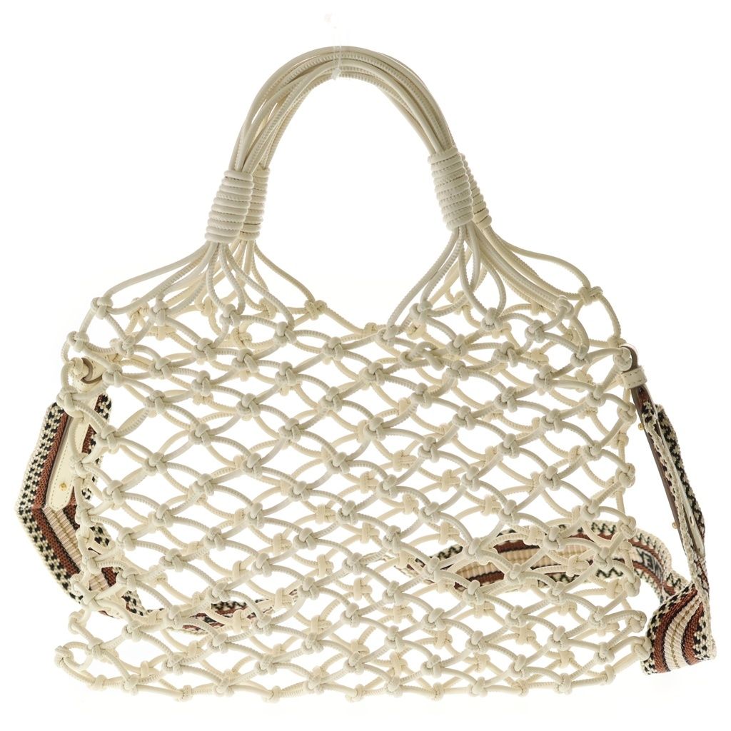 【極美品】　STELLA McCARTNEY 2way メッシュバッグ ホワイト STELLA McCARTNEY (ステラマッカートニー) 2WAY ポーチ付き メッシュ