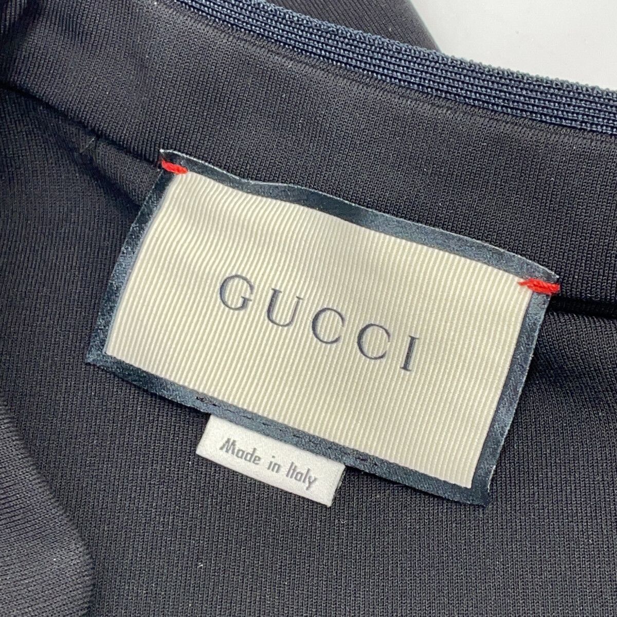 GUCCI グッチ 457032 ブラック フロントZIP シェリーボウタイ