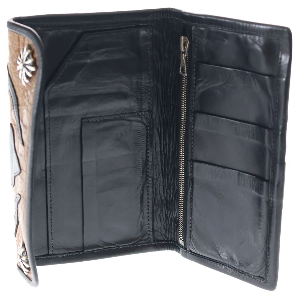 Travis Walker (トラヴィスワーカー) 2 Snap Alligator Cross Wallet 2スナップアリゲータークロスウォレット 3折りトラッカーウォレット 財布 ブラウン/レッド/ブラック Travis Walker (トラヴィスワーカー) 2 Snap Alligator Cross Wallet 2スナップアリゲータークロスウォレット 3折りトラッカーウォレット 財布 ブラウン/レッド/ブラック