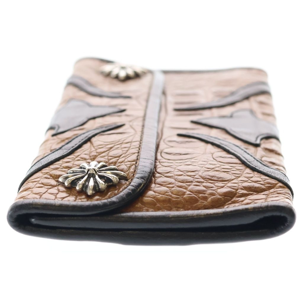 Travis Walker (トラヴィスワーカー) 2 Snap Alligator Cross Wallet 2スナップアリゲータークロスウォレット 3折りトラッカーウォレット 財布 ブラウン/レッド/ブラック Travis Walker (トラヴィスワーカー) 2 Snap Alligator Cross Wallet 2スナップアリゲータークロスウォレット 3折りトラッカーウォレット 財布 ブラウン/レッド/ブラック