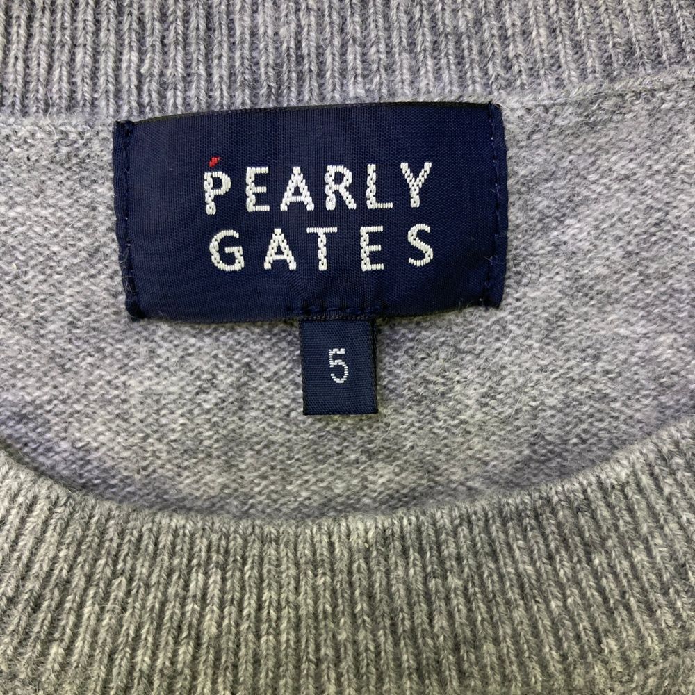 サイズ：5 PEARLY GATES パーリーゲイツ 2024年 カシミヤ ニット