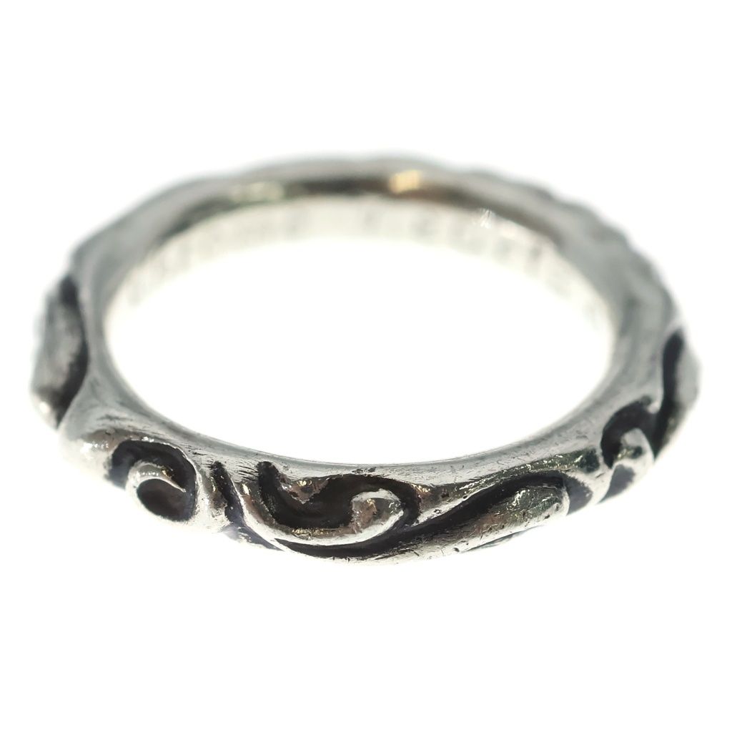 CHROME HEARTS (クロムハーツ) SCRL BAND スクロールバンド リング シルバー BCA351