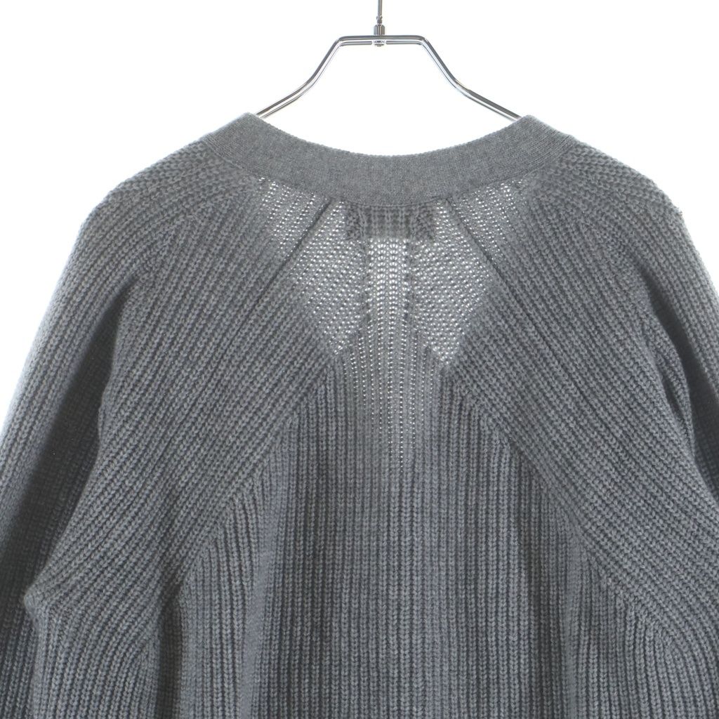 MACKINTOSH (マッキントッシュ) ×BATONER バトナー カシミヤニット 長袖カーディガン グレー MACKINTOSH (マッキントッシュ) ×BATONER バトナー カシミヤニット 長袖カーディガン グレー