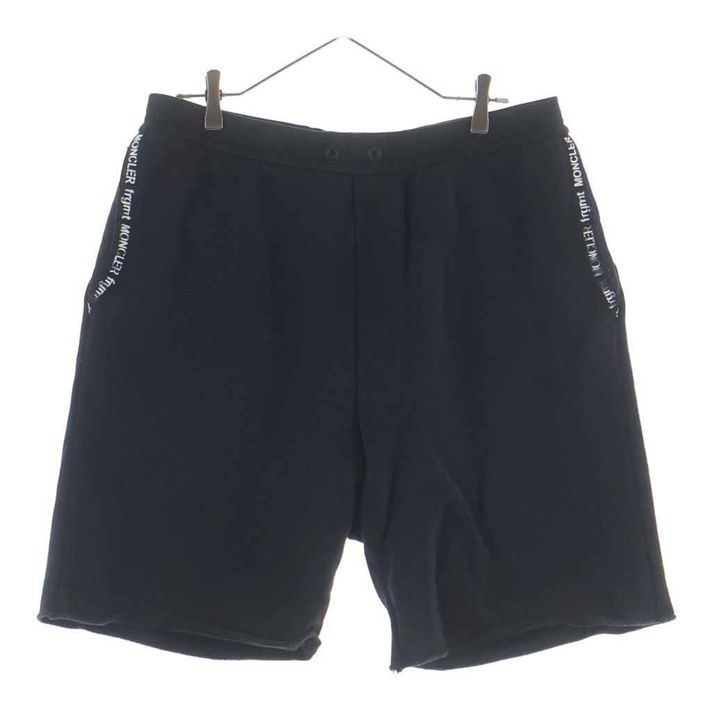 MONCLER GENIUS (モンクレール ジーニアス) 20AW ×FRGMNT DESIGN PANTALONE CORTO Pocket Logo Half Pants ポケットロゴハーフパンツ ショートパンツ F209U8H70200 ブラック