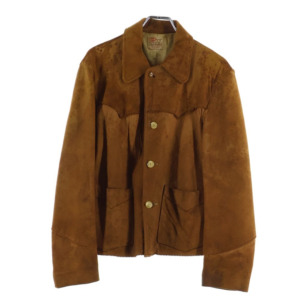 Levi's (リーバイス) 50S スエード ウエスタンシャツ 長袖シャツ ブラウン