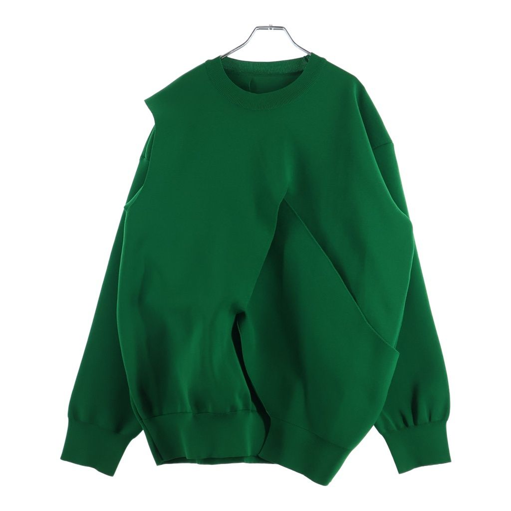 Stein (シュタイン) 23SS HIGH COUNT CROSSOVER KNIT ハイカウント クロスオーバー ニット セーター グリーン ST.539