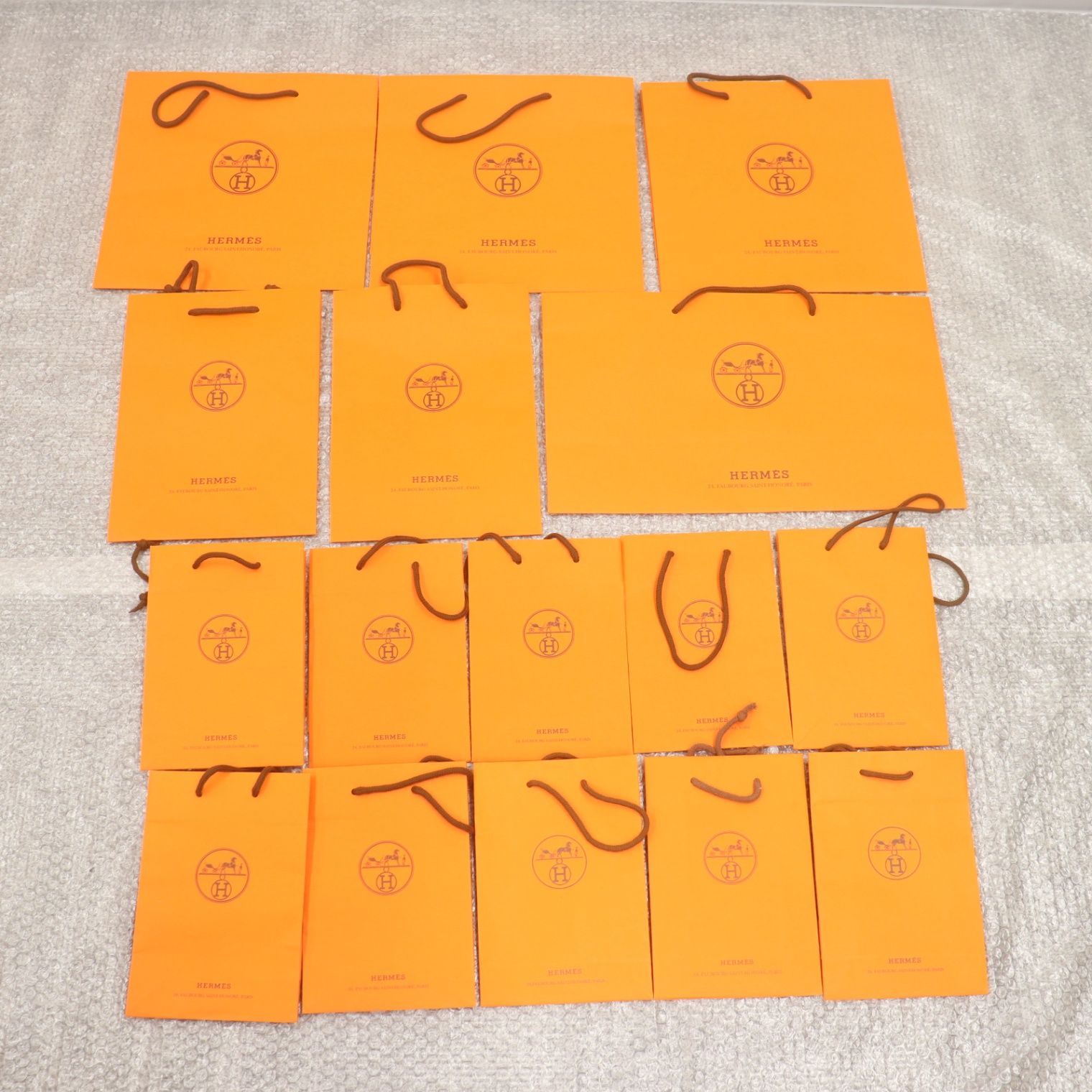 ITHZ4FIWB1R4 HERMES エルメス BOX 純正 紙袋 オレンジ 空き箱