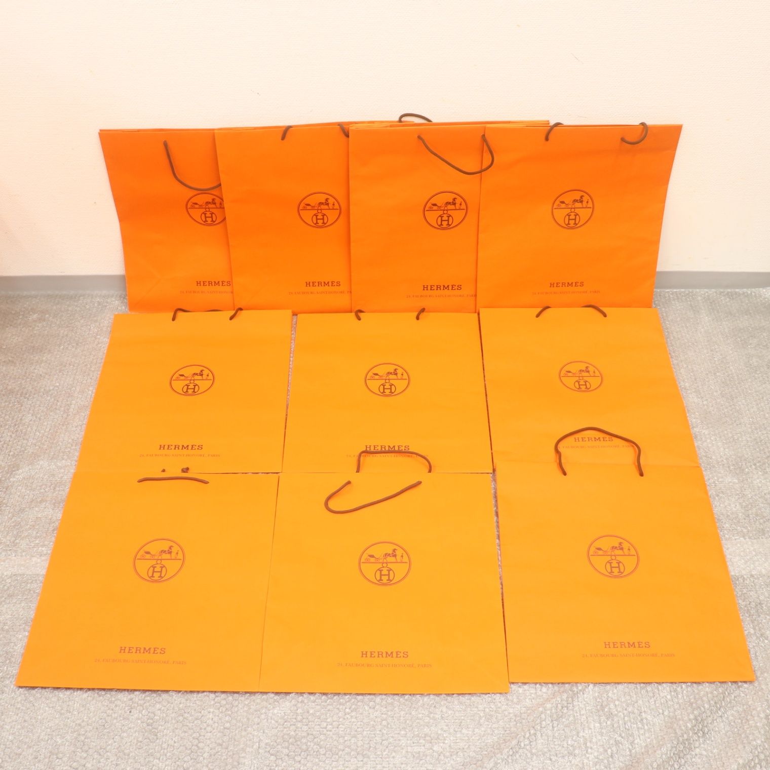 ITHZ4FIWB1R4 HERMES エルメス BOX 純正 紙袋 オレンジ 空き箱