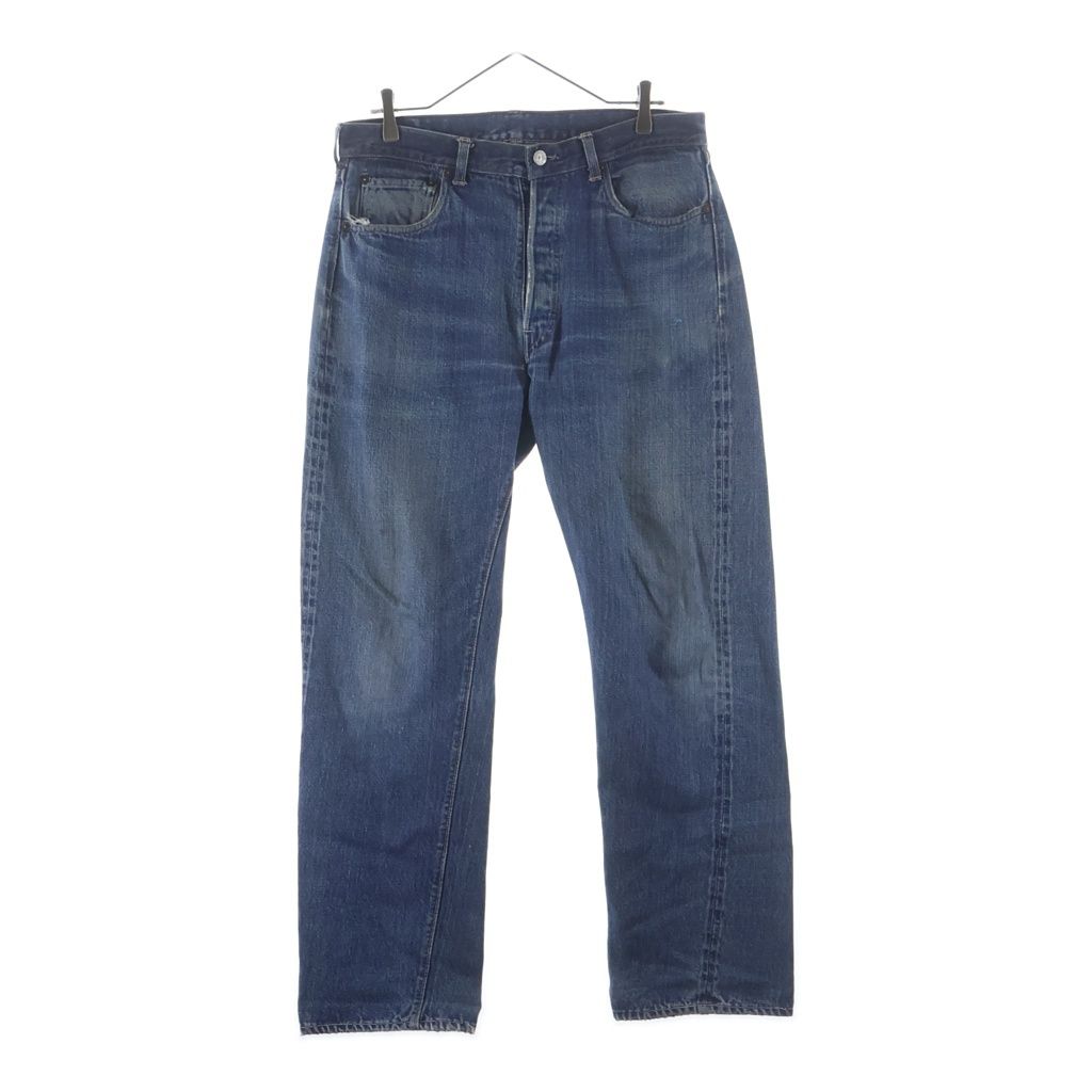 Levi's (リーバイス) 60-70S 501 BIG E 後期 並行ステッチ レインボーステッチ ボタン裏刻印6 足長R デニム パンツ インディゴ