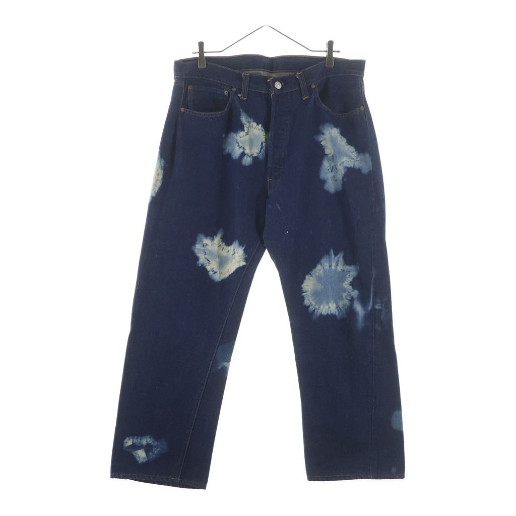 Levi's (リーバイス) 60-70S BIG E 後期 並行ステッチ 足長R ボタン裏刻印6 ブリーチ デニム インディゴ