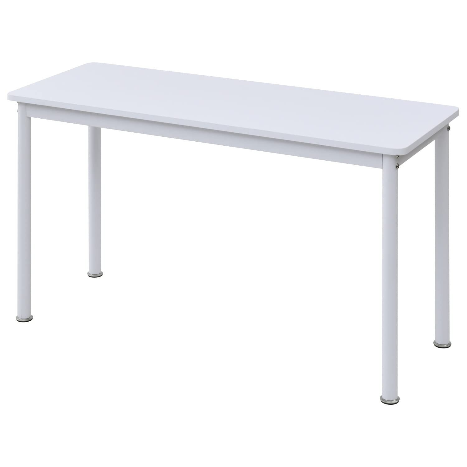 [山善] デスク 幅120×奥行45×高さ70cm 傷や汚れに強いメラミン樹脂天板 組立品 オフホワイト/Sホワイト MFD-1245(OW/SWH)ｍａ