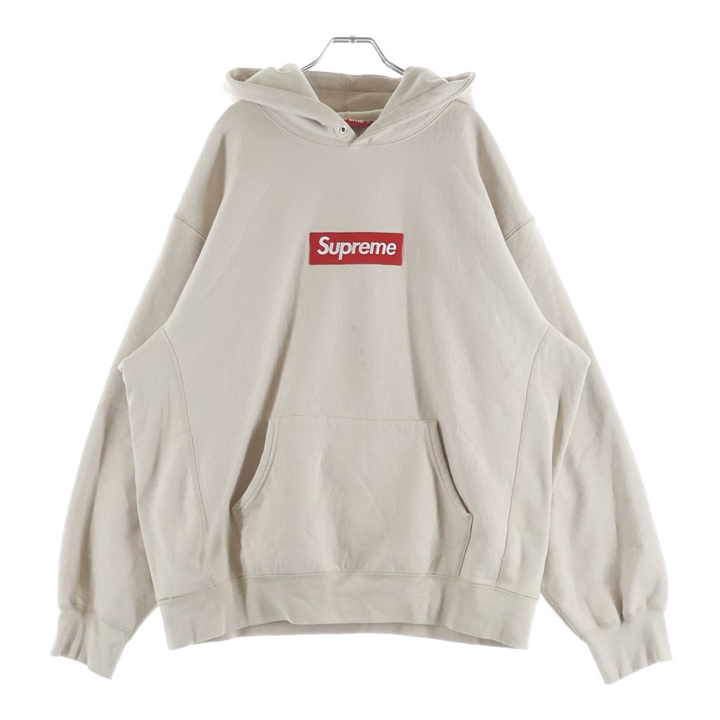 SUPREME (シュプリーム) 24AW Box Logo Hooded Sweatshirt ボックスロゴ フーデッド スウェット シャツ プルオーバー パーカー ベージュ