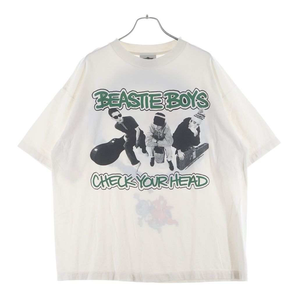 SAINT MICHAEL (セントマイケル) 26SS ×BEASTIEBOYS BTB フロントロゴプリント クルーネック半袖Tシャツカットソー ホワイト SM-MK8-0000-C23