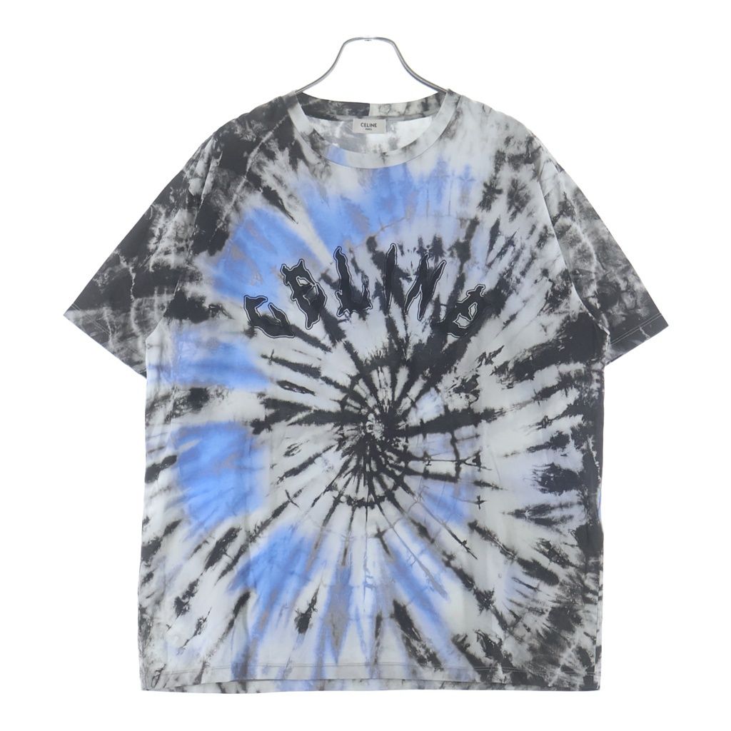 CELINE (セリーヌ) TIE-DYE LOOSE COTTON T-SHIRT ロゴプリント