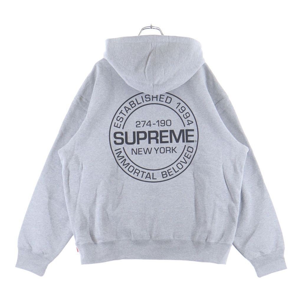 SUPREME (シュプリーム) 24SS Immortal Hooded Sweatshirt イモータル フーディー スウェットプルオーバーパーカー グレー