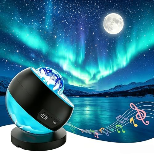 プラネタリウム 家庭用 スタープロジェクター ギャラクシーライト 星空ライト LEDナイトライト 音楽再生をサポート プロジェクター 家庭用 本格的 多色変換 3つのHD投影レンズで構成 室内インテリアライト オーロラライトト 星雲・星座・月 8f9146b8