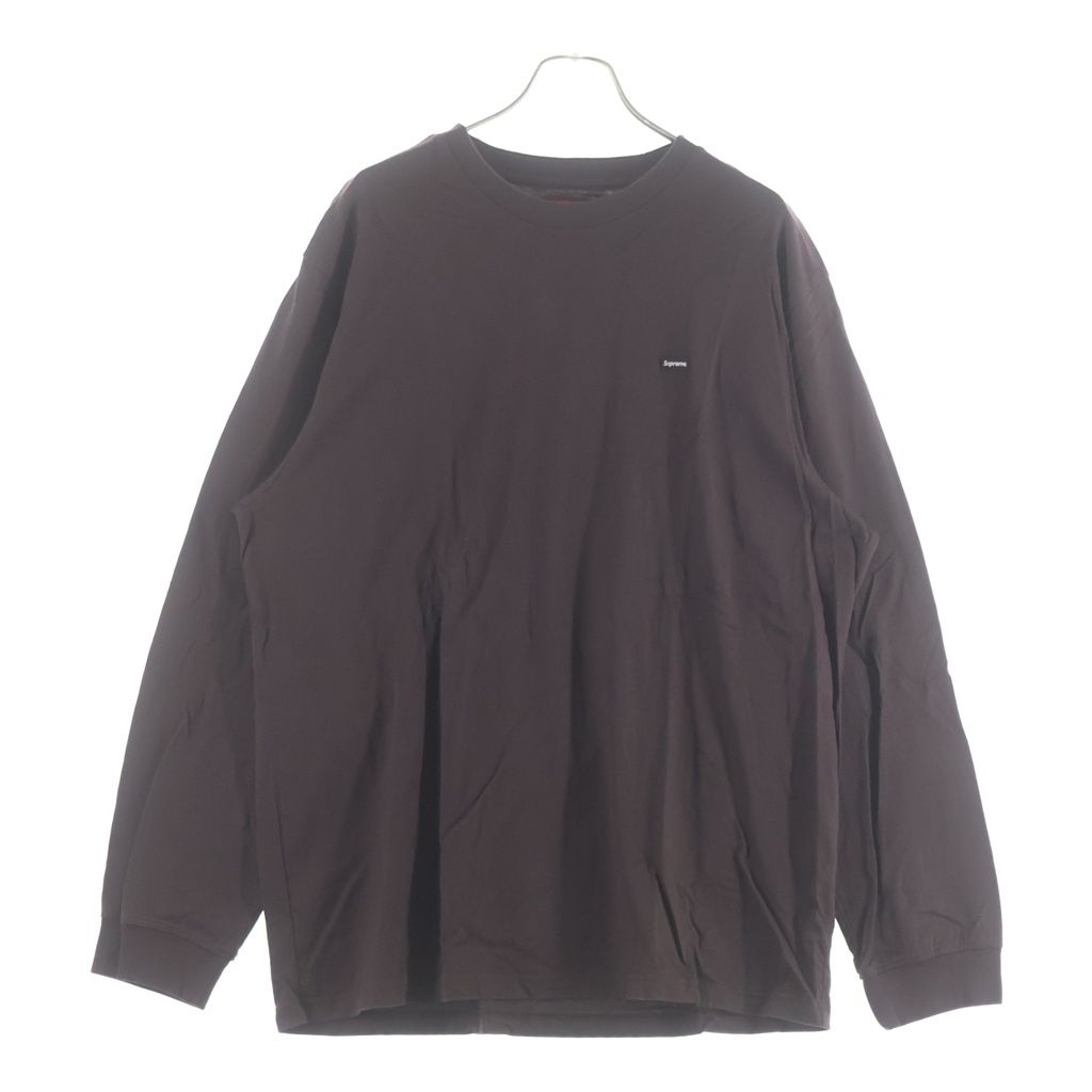 SUPREME (シュプリーム) Small Box L/S Tee スモールボックス 長袖Tシャツ ダークブラウン