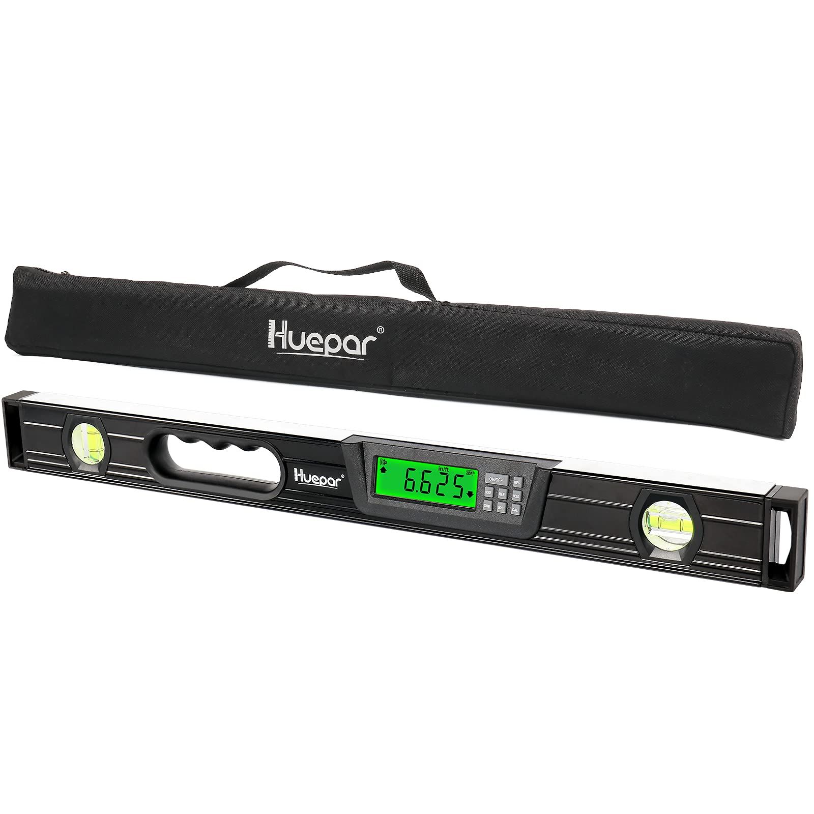 Huepar デジタルレベル デジタル角度計 アングルメーター 傾斜計 水平器 マグネット付き バックライト 目盛り付き 水平垂直気泡管 61cm 日本語取説付き TL60(沖縄・離島の方発送不可）) 50548456