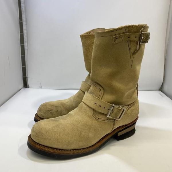 中古】RED WING 08年製 8268 エンジニアブーツ ベージュ サイズUS9D 
