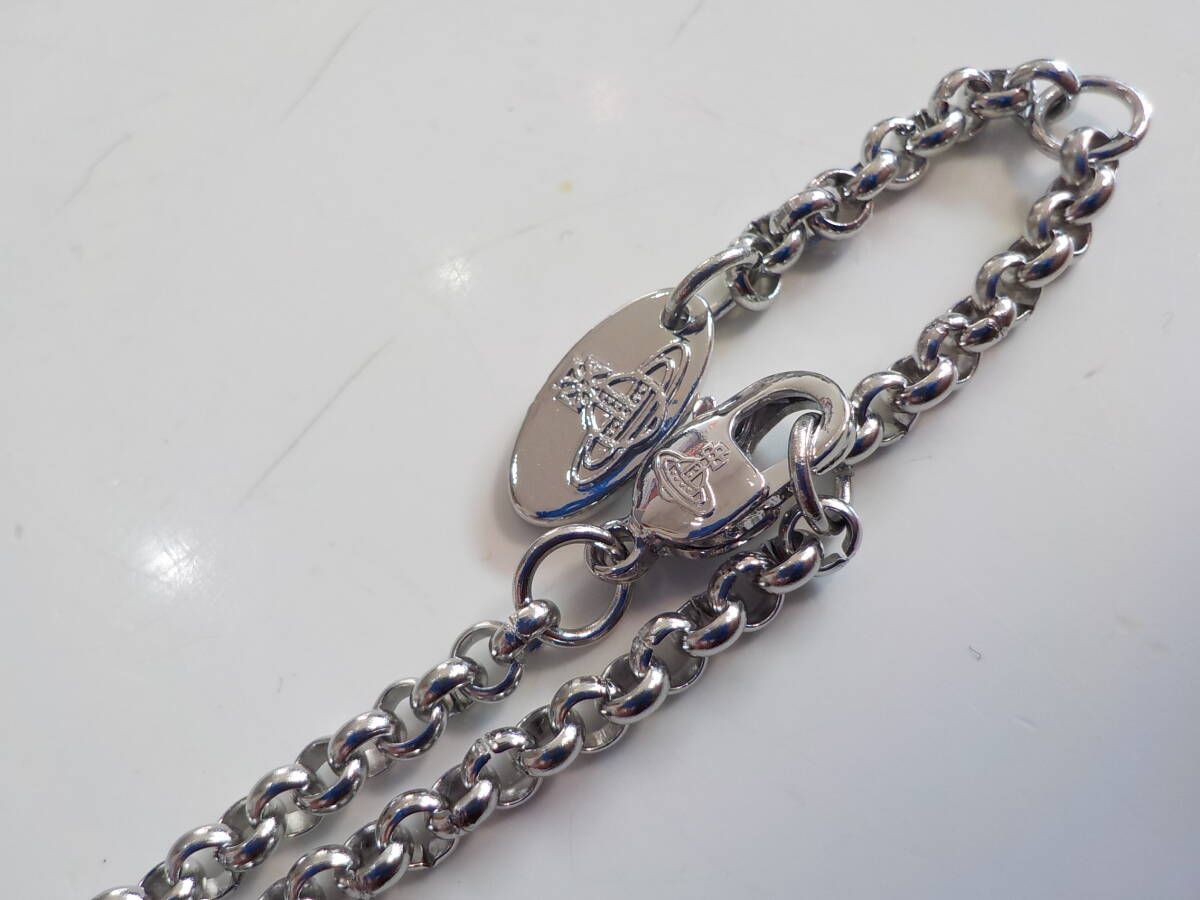 MR-03070 ヴィヴィアンウエストウッド オーブネックレス シルバー/ライトブルー 23mm 未使用品 MR-03070 ヴィヴィアンウエストウッド オーブネックレス シルバー/ライトブルー 23mm 未使用品