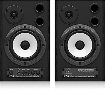 【中古】「非常に良い」ベリンガー 24-bit/192 kHz デジタル 40 W ステレオニアフィールドモニター（2本セット） MS40