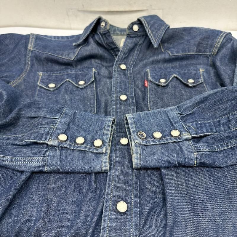 リーバイス 90s 555 バレンシア USA製 復刻 ショートホーン デニム ウエスタン シャツ メンズ S ISItems【USED】【古着】【中古】50158859 リーバイス 90s 555 バレンシア USA製 復刻 ショートホーン デニム ウエスタン シャツ メンズ S ISItems【USED】【古着】【中古】50158859