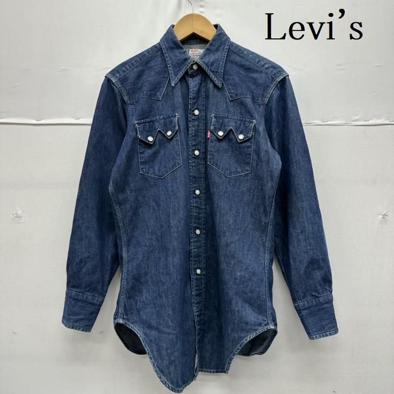 リーバイス 90s 555 バレンシア USA製 復刻 ショートホーン デニム ウエスタン シャツ メンズ S ISItems【USED】【古着】【中古】50158859