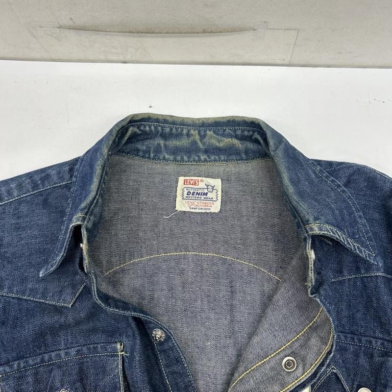 リーバイス 90s 555 バレンシア USA製 復刻 ショートホーン デニム ウエスタン シャツ メンズ S ISItems【USED】【古着】【中古】50158859 リーバイス 90s 555 バレンシア USA製 復刻 ショートホーン デニム ウエスタン シャツ メンズ S ISItems【USED】【古着】【中古】50158859