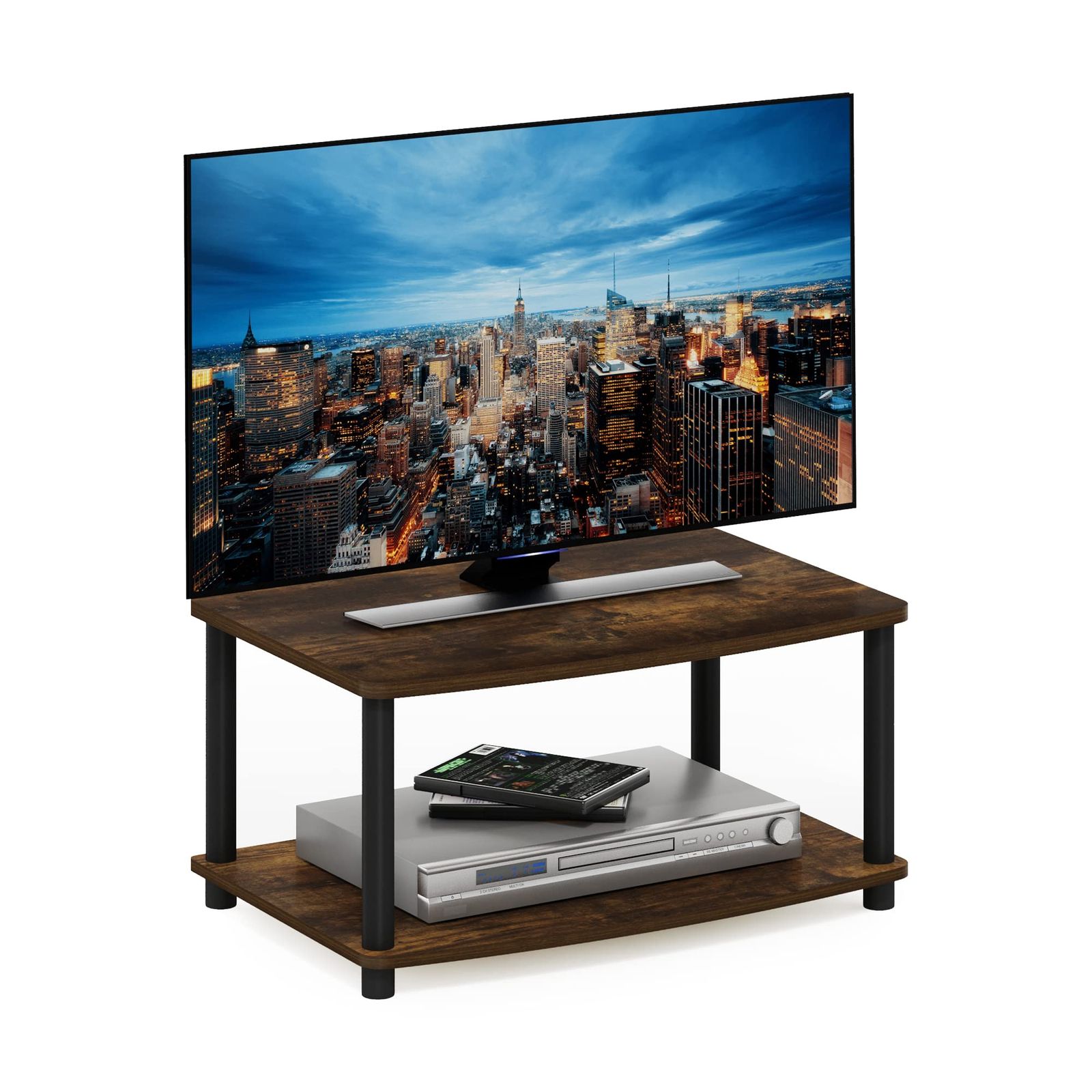 フリノ(Furinno) テレビ台 2段昇降式 アンバーパイン/ブラック Turn-N-Tube 工具不要 【日本正規輸入品】as 18d613ed 4,529円