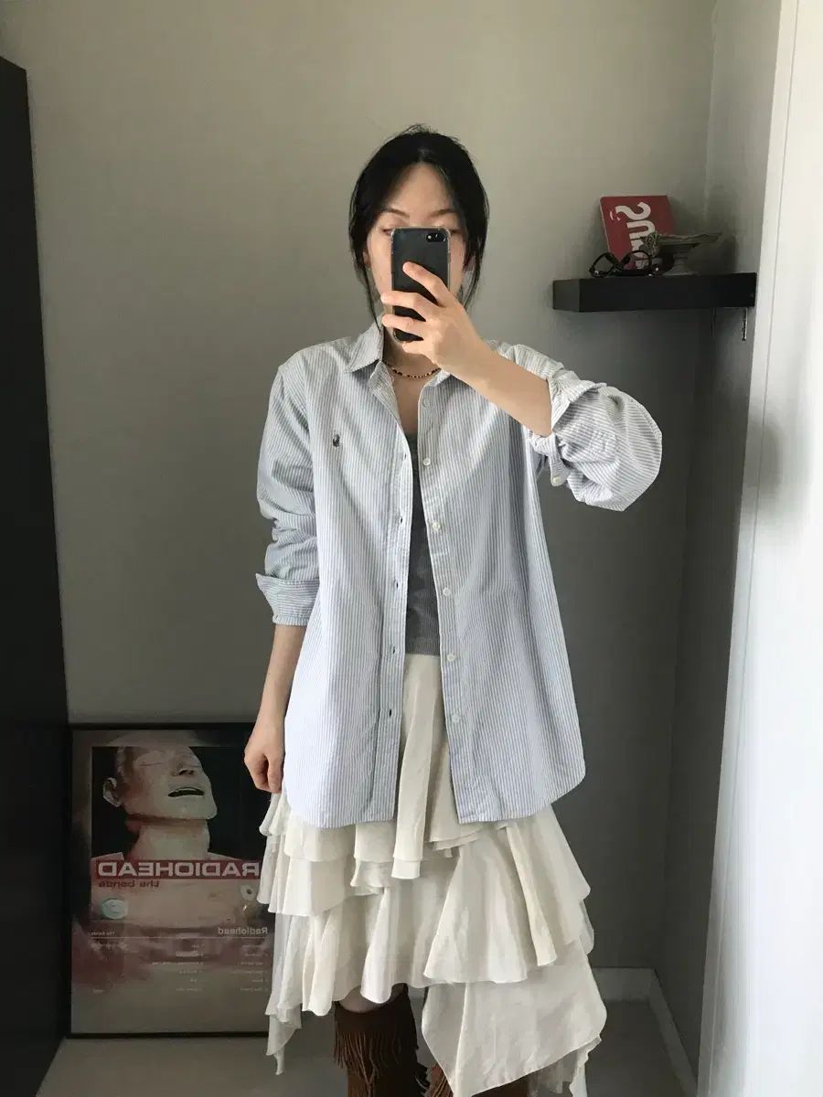 ポロ ラルフローレン ポニー ロゴ ストライプ シャツ