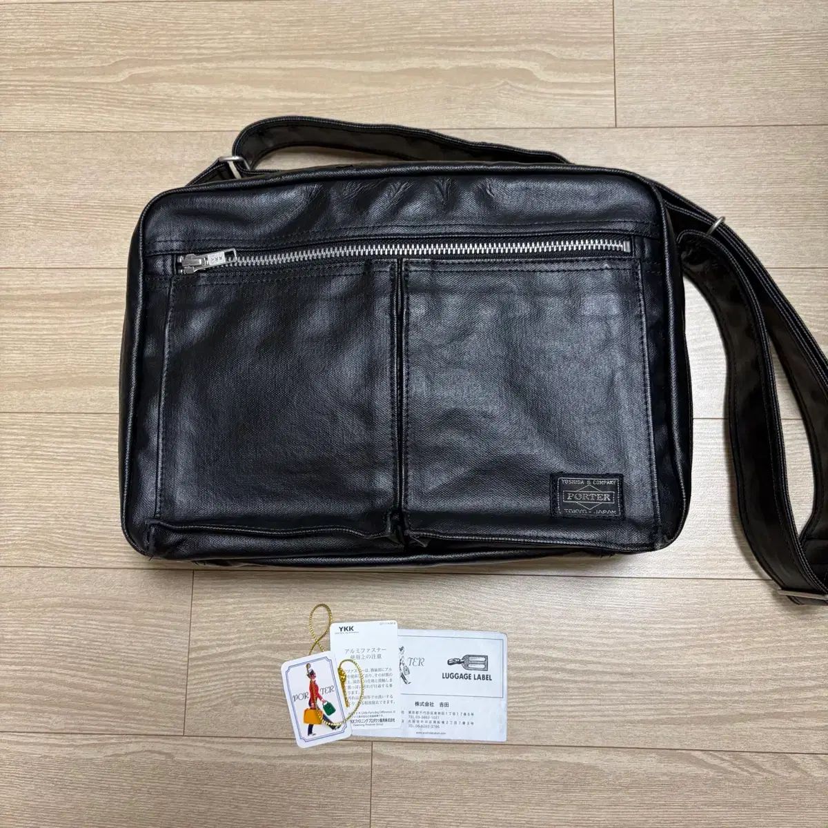 Porter吉田Porter porter Free!スタイル ショルダーバッグ L ブラック