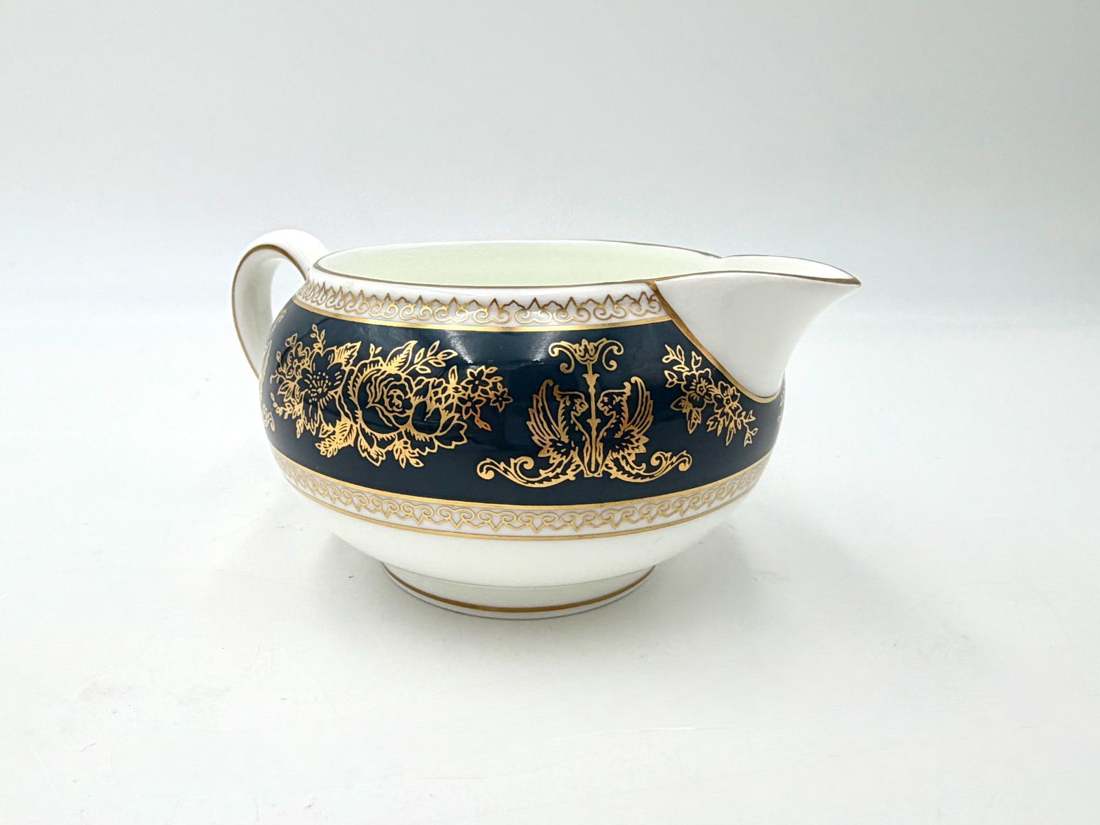 WEDGWOOD ウェッジウッド コロンビア ブルー&ゴールド ティーポット 