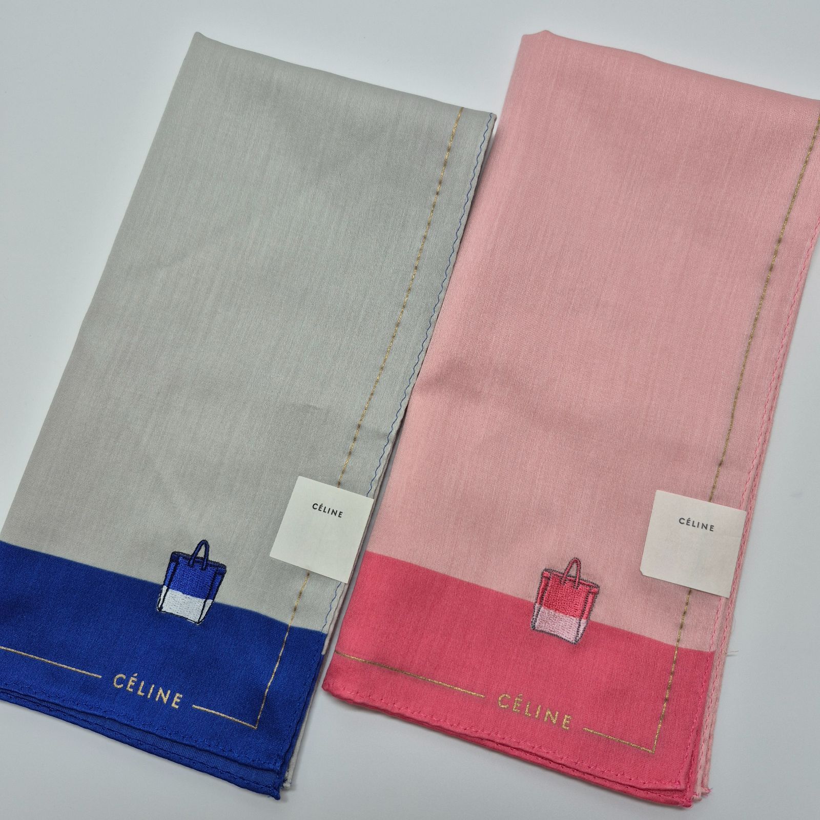 sanzoku【新品未使用】CELINE ハンカチ&ポーチ 3セット CELINE - celine セリーヌ ポーチ&タオルハンカチセットの通販 by
