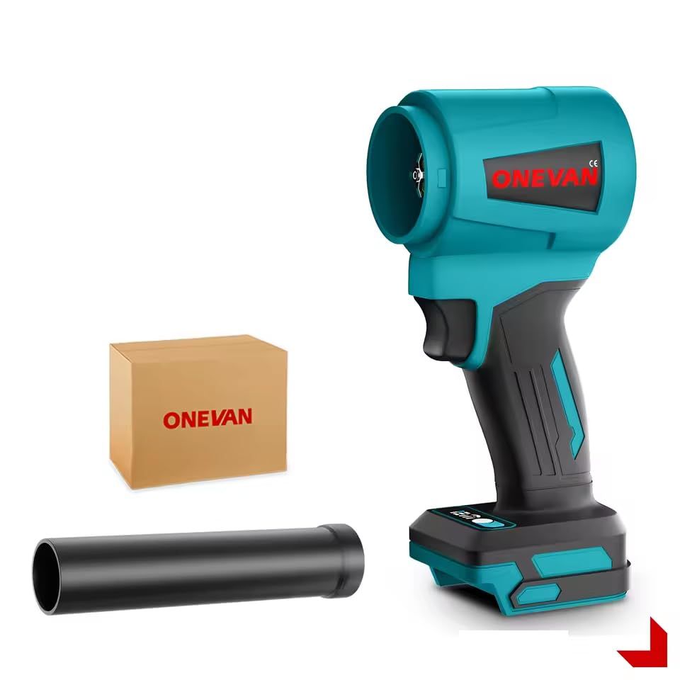 zmart ONEVAN 4000W ブラシレス電動ターボブロワー ジェットファン 400M/S 300000RPM リーフダストブローツール マキタ対応 18V バッテリー送風機 リーフブロワ ブロワー 掃除機 ブラシレスモーター ジェットファン ハンドヘ/