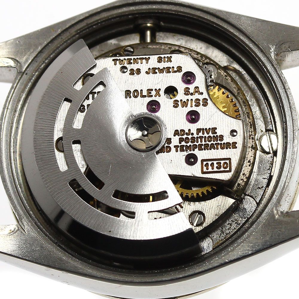 ロレックス ROLEX 6517 オイスターパーペチュアル デイト Cal.1130 リダンダイヤル WGベゼル 自動巻き レディース _861735【ev20】 ロレックス ROLEX 6517 オイスターパーペチュアル デイト Cal.1130