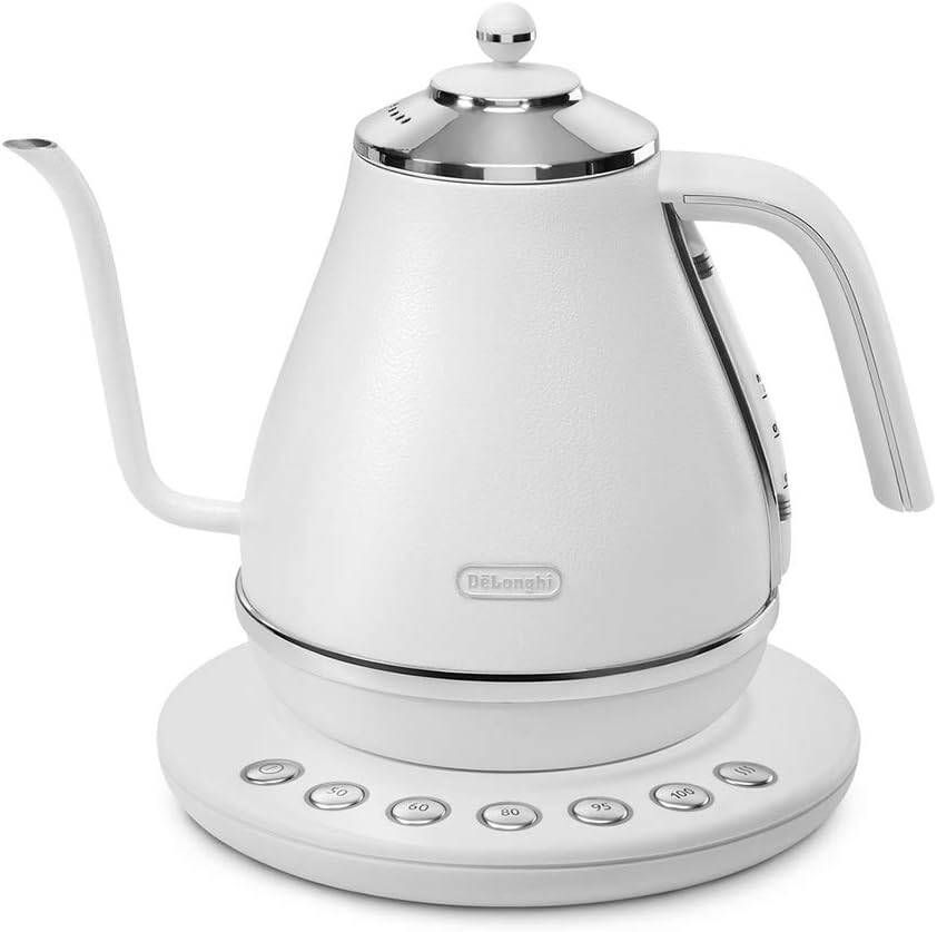 デロンギ　電気カフェケトル アイコナ 1.0L ホワイト KBOE1230J-W (セ)
