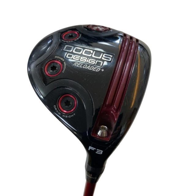 【中古】 DOCUS DOCUS DESIGN RELOADED+(ブラック) 3W フェアウェイウッド FW 純正特注シャフト (フレックスS) メンズ 男性用 右利き 右用 Cランク ゴルフクラブ