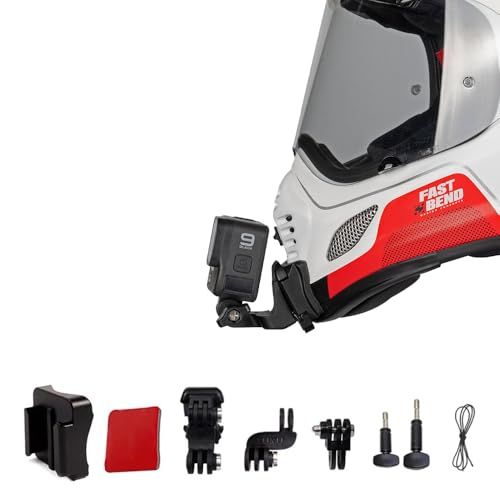 ヘルメット顎マウントクリップ ARAIヘルメット TOUR CROSS 3 アクセサリー 対応 GoPro Hero Insta360 DJI Osmo Action 3/4 5 PROkk 244ddf22